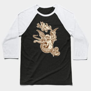 Medieval Demon Baseball T-Shirt